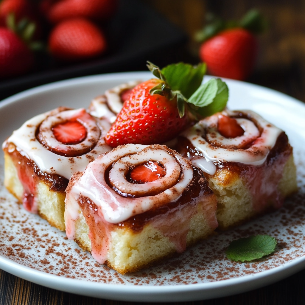 Strawberry Cinnamon Rolls
