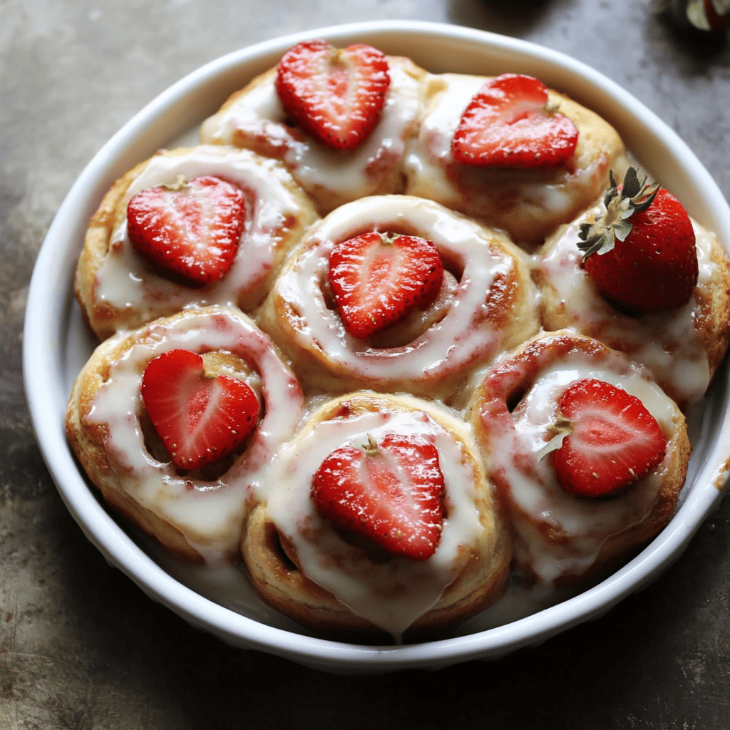Strawberry Cinnamon Rolls