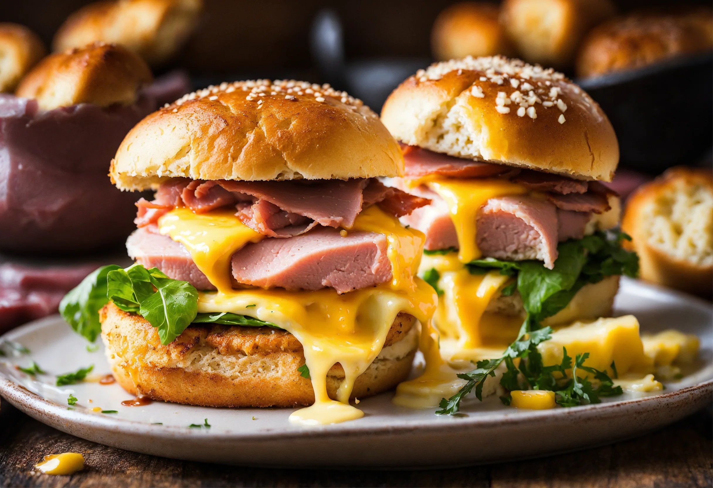 Baked-Ham-and-Cheese-Sliders