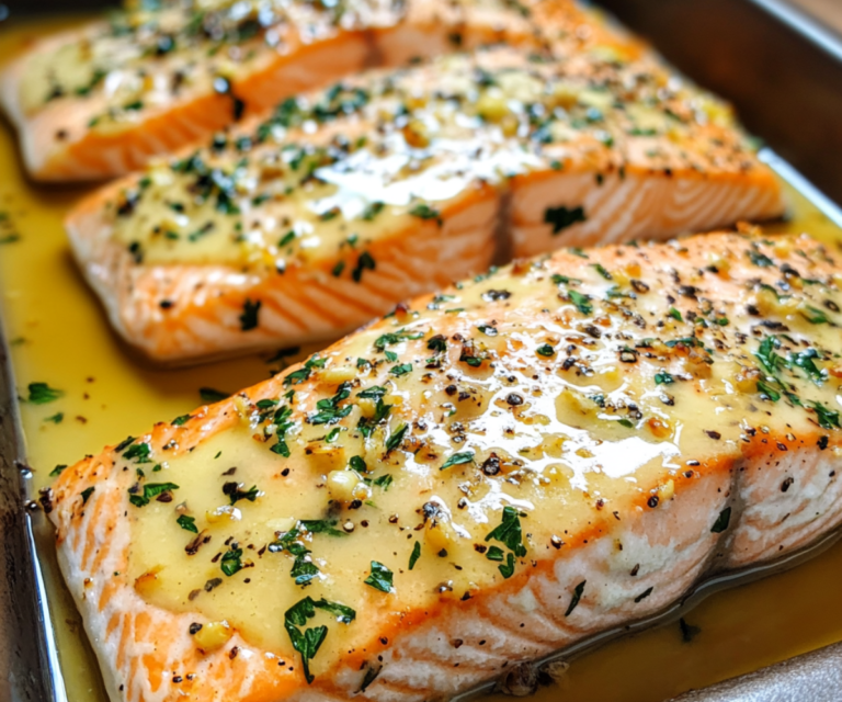 Garlic Butter Baked Salmon