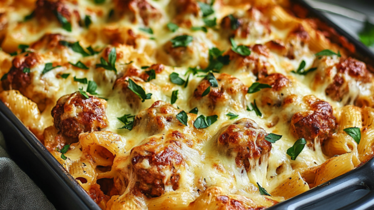 Meatball Pasta Bake