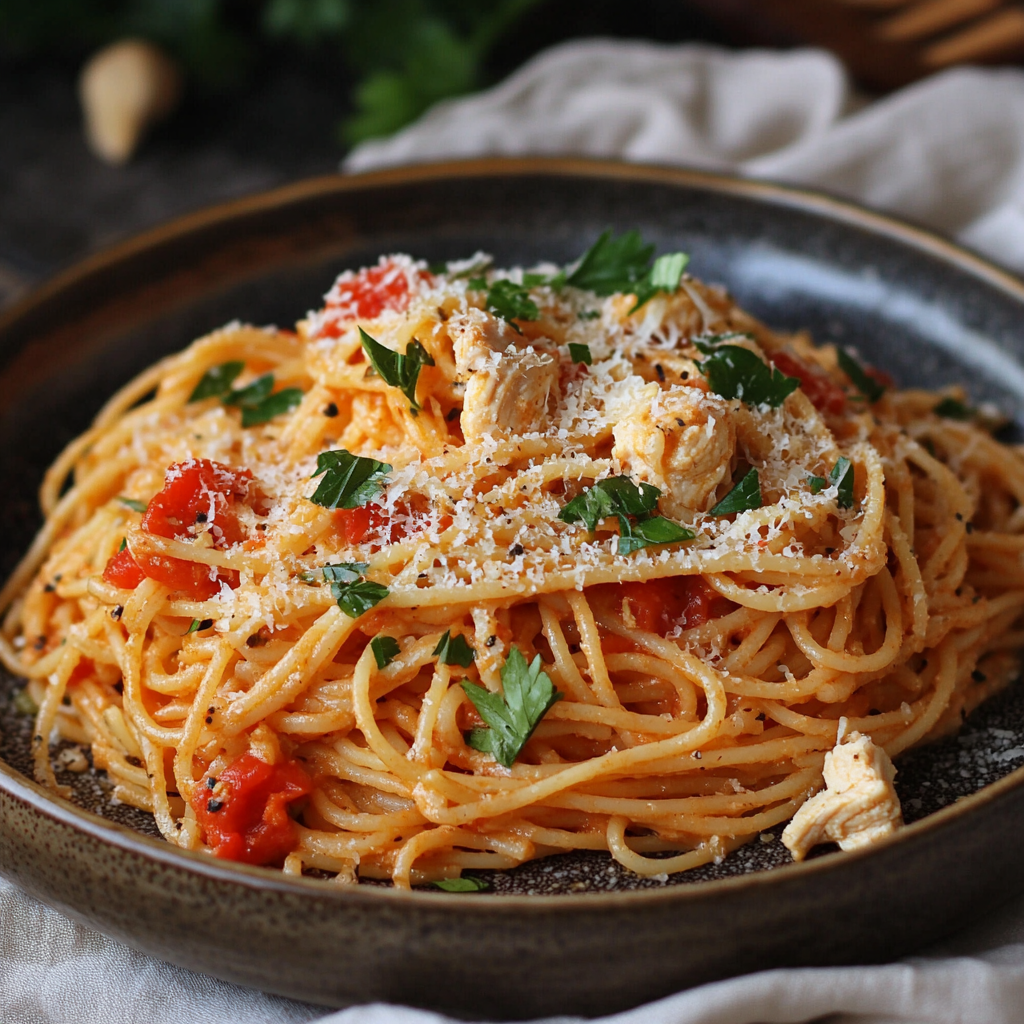 Easy Chicken Spaghetti