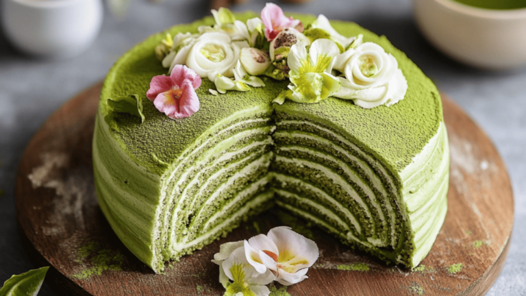 The Best Matcha Crepe Roll Cake Recipe – Light & Fluffy Delight