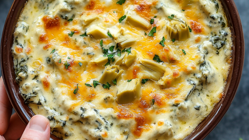 The Best Crockpot Spinach Artichoke Dip Recipe
