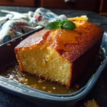 Delicious sliced Keto Butter Cake on a plate