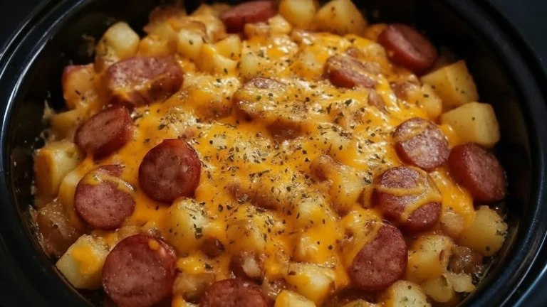 Cheesy Sausage & Hashbrown (Dump-and-Go Slow Cooker Meal)