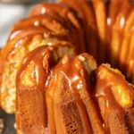 Delicious Salted Caramel Kentucky Butter Cake with a rich caramel glaze and sea salt topping
