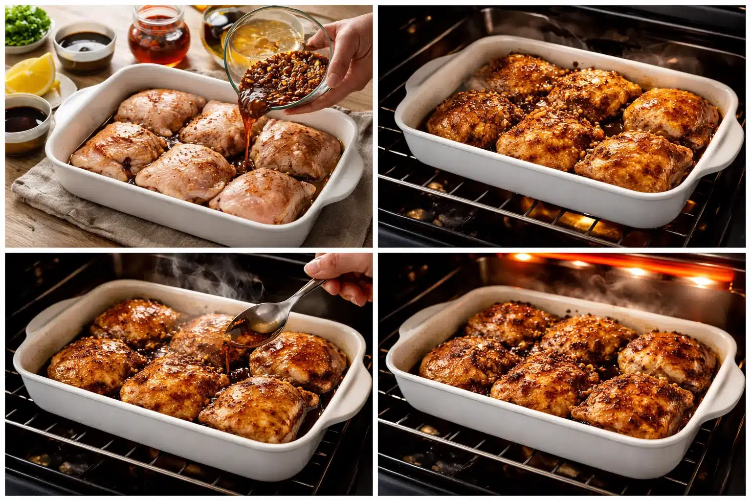 Honey Garlic Chicken Thighs