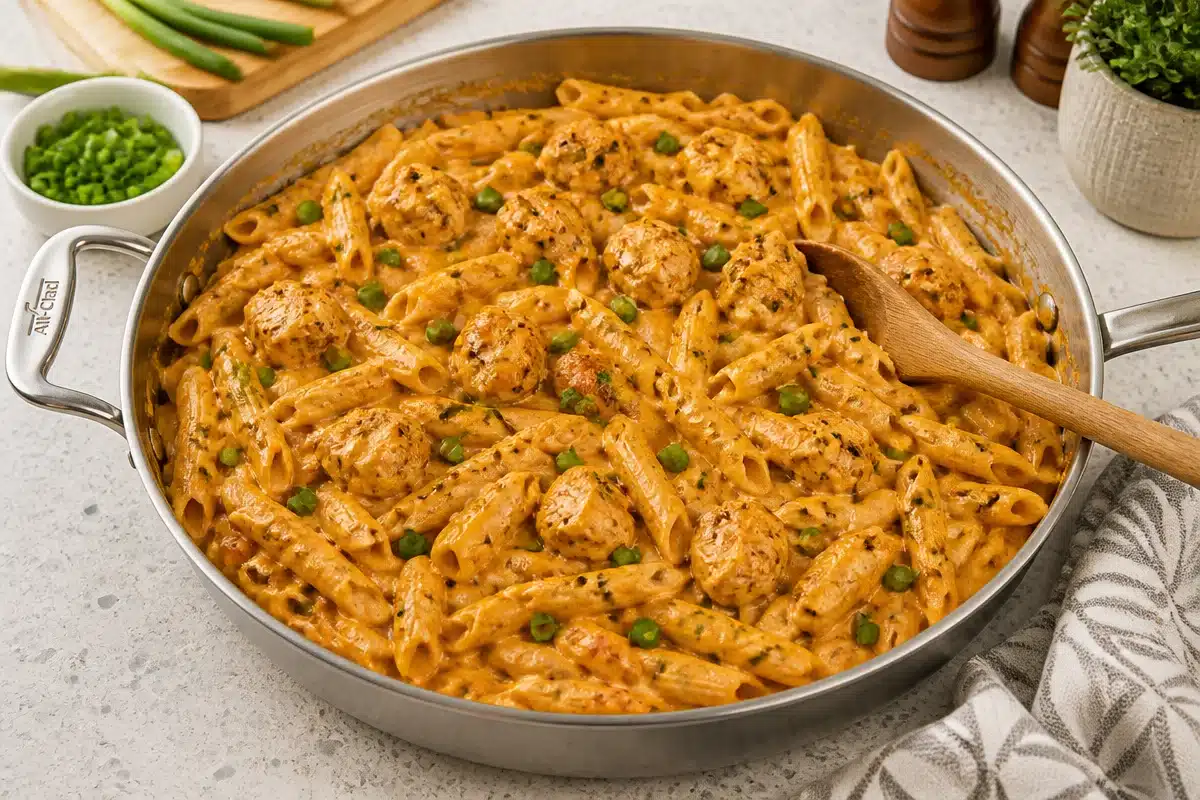5 Easy Steps to One-Pot Creamy Spicy Cajun Sausage Pasta