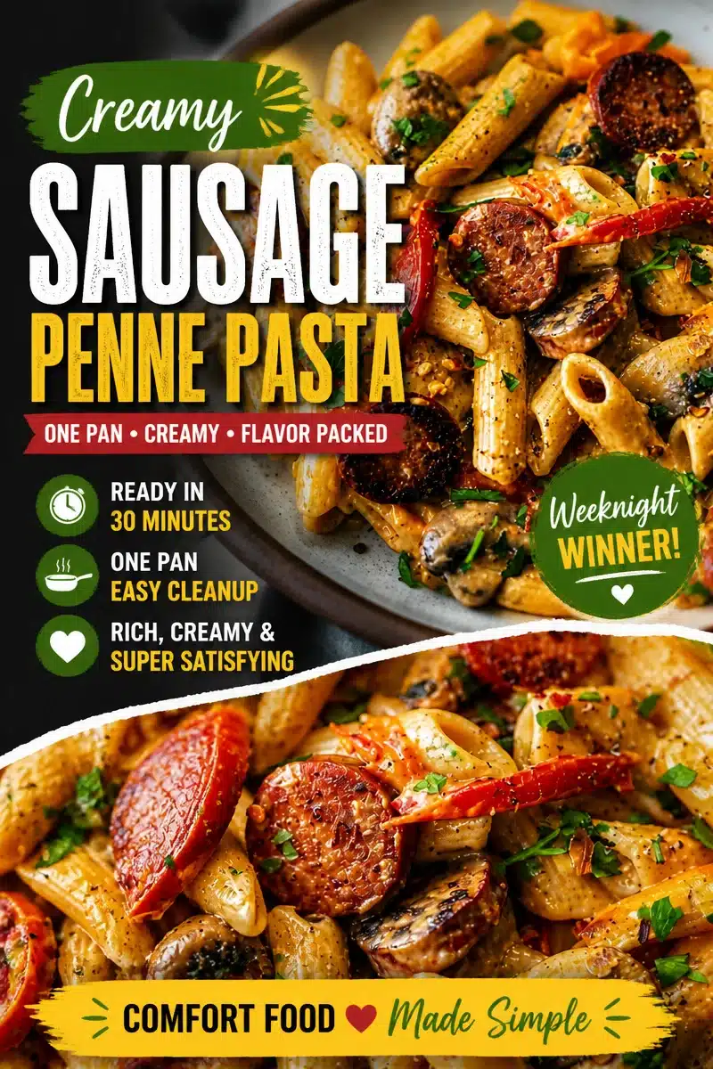 7 Easy Steps to Make One-Pot Creamy Spicy Cajun Sausage Pasta