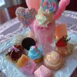 Colorful sweet treats and candy gyaru food pictures showcasing delicious desserts.
