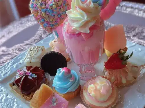 Colorful sweet treats and candy gyaru food pictures showcasing delicious desserts.