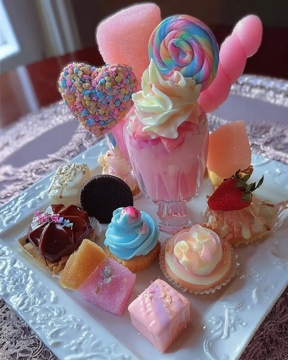 Colorful sweet treats and candy gyaru food pictures showcasing delicious desserts.