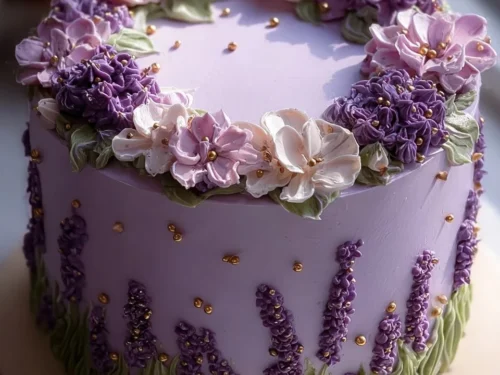 Delicious celebration cake ready for a festive occasion