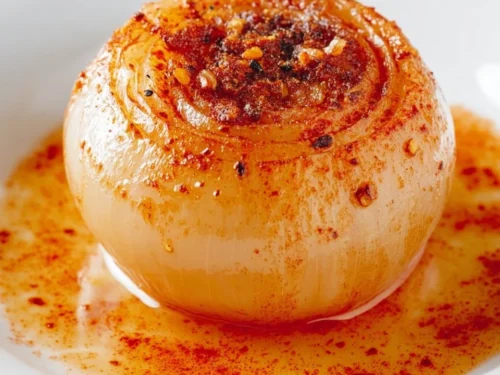A pot of simmering onion boil, showcasing a natural remedy for health.
