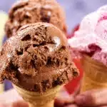 Ice cream cones and dishes celebrating National Ice Cream Day 2026 on July 19.