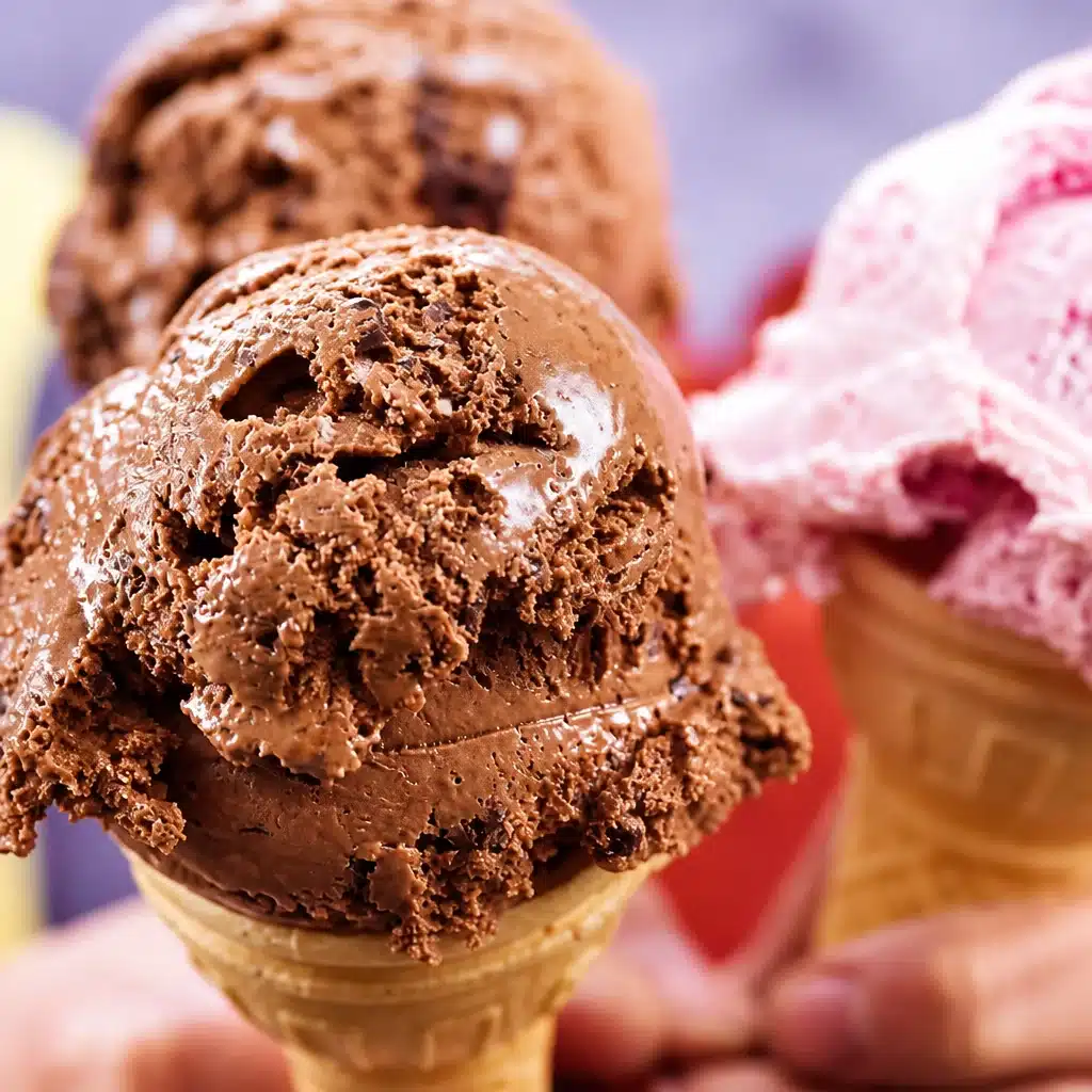 Ice cream cones and dishes celebrating National Ice Cream Day 2026 on July 19.