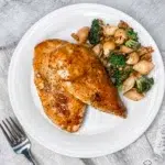 30 Minute Honey Mustard Glazed Chicken recipe for a quick dinner