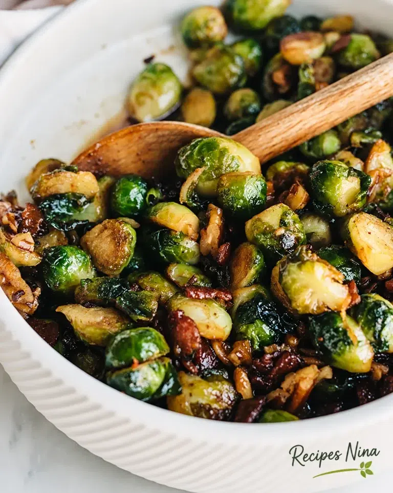 30-Minute Stovetop Maple Bacon Brussels Sprouts
