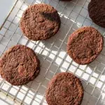 Delicious homemade 4 ingredient Nutella cookies on a baking tray